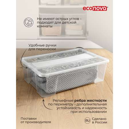 Комплект ящиков Econova Tex-Box 28л x 3шт бесцветный