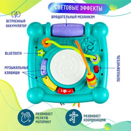 Развивающий центр для малышей Solmax Умный мультикуб на 6 игровых зон с Bluetooth