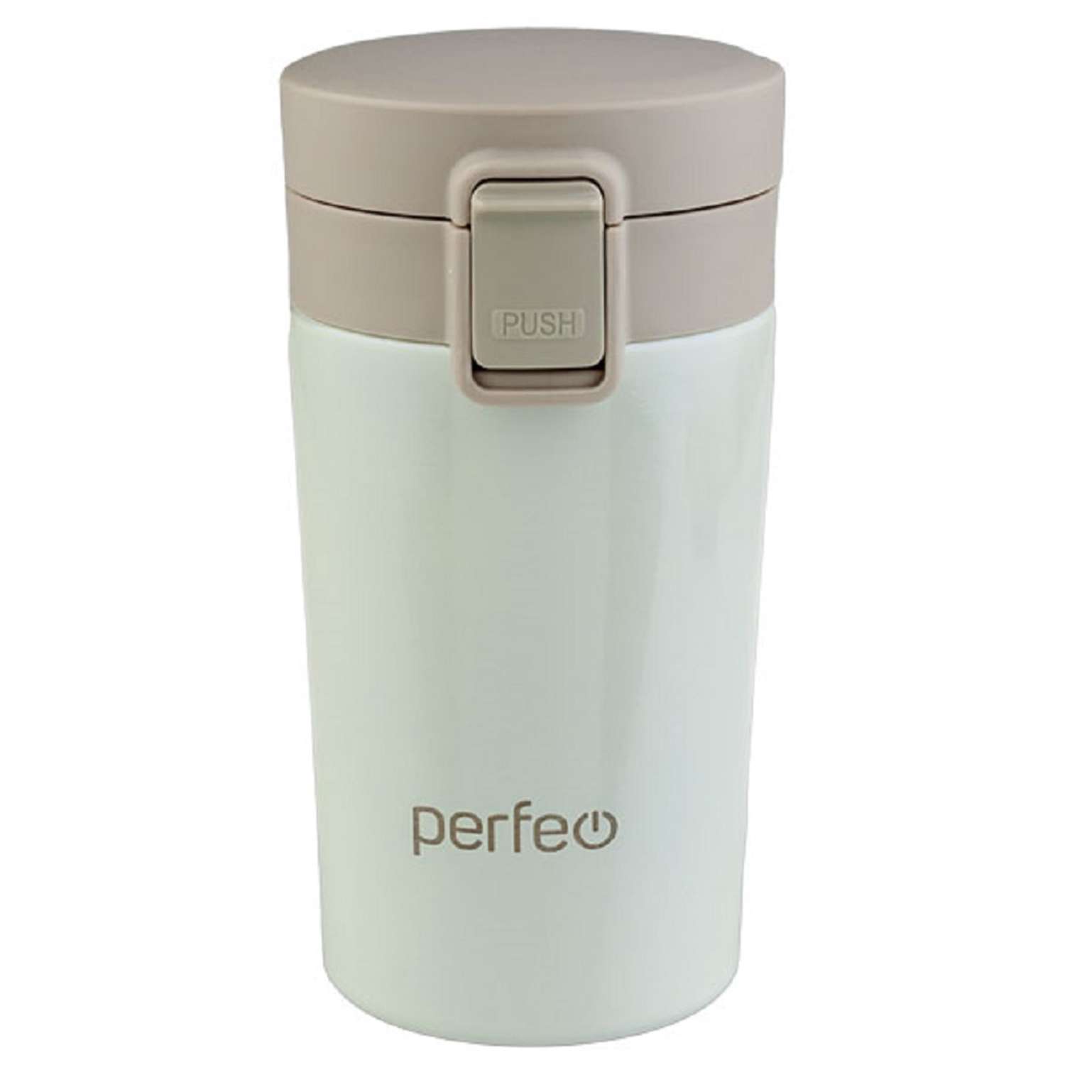 Термокружка Perfeo для напитков с крышкой-поилкой ситечком объем 0.25 л. кремовый PF_C3728 - фото 4