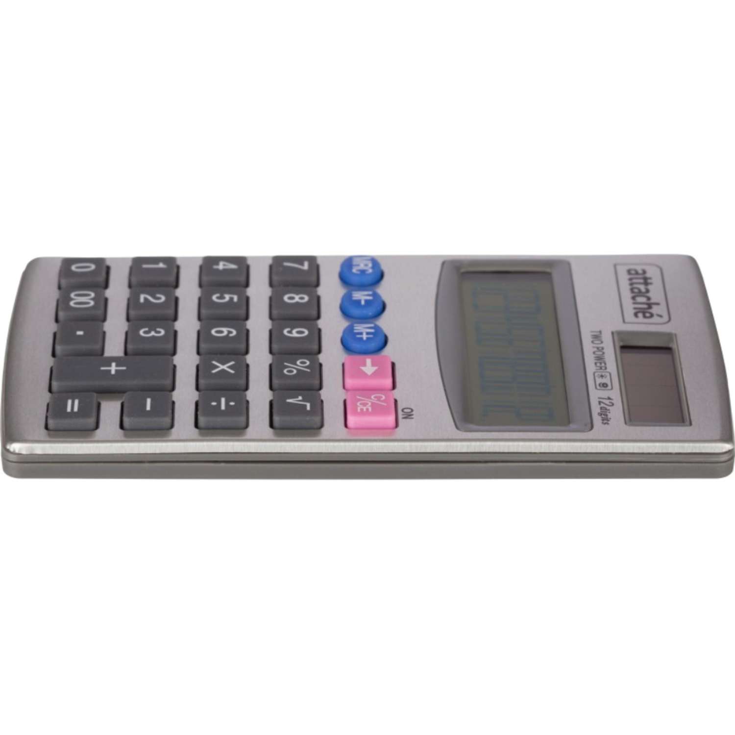 Калькулятор Attache карманный 12ти разрядный серебристый 2 шт - фото 3