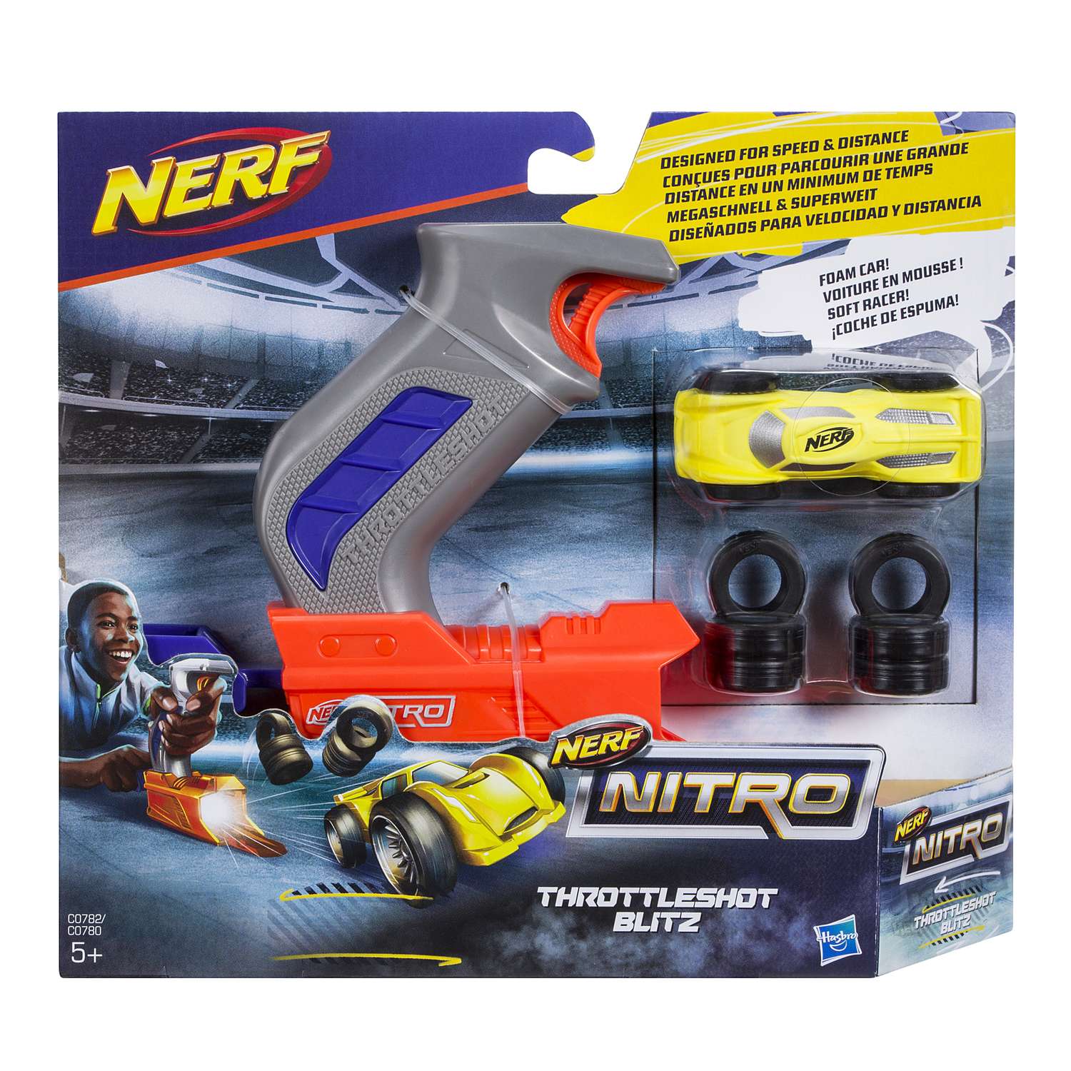 Трек Nerf Нитро пусковое устройство Серый C0780EU4 - фото 2