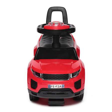 Каталка BabyCare Sport car кожаное сиденье красный