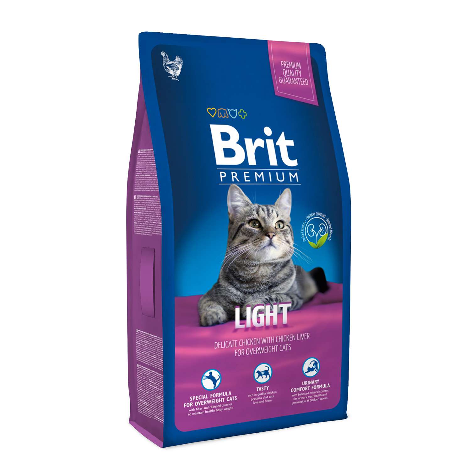 Корм для кошек Brit Premium 8кг избыточный вес курица - фото 1