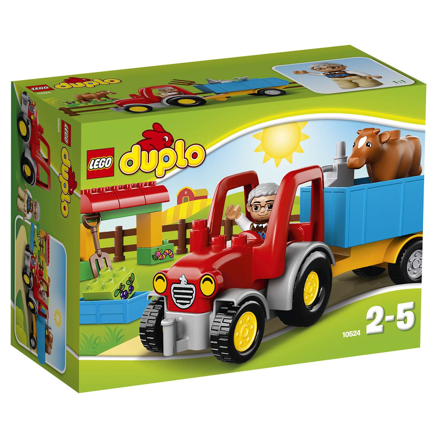Конструктор LEGO DUPLO Town Сельскохозяйственный трактор (10524) - фото 2