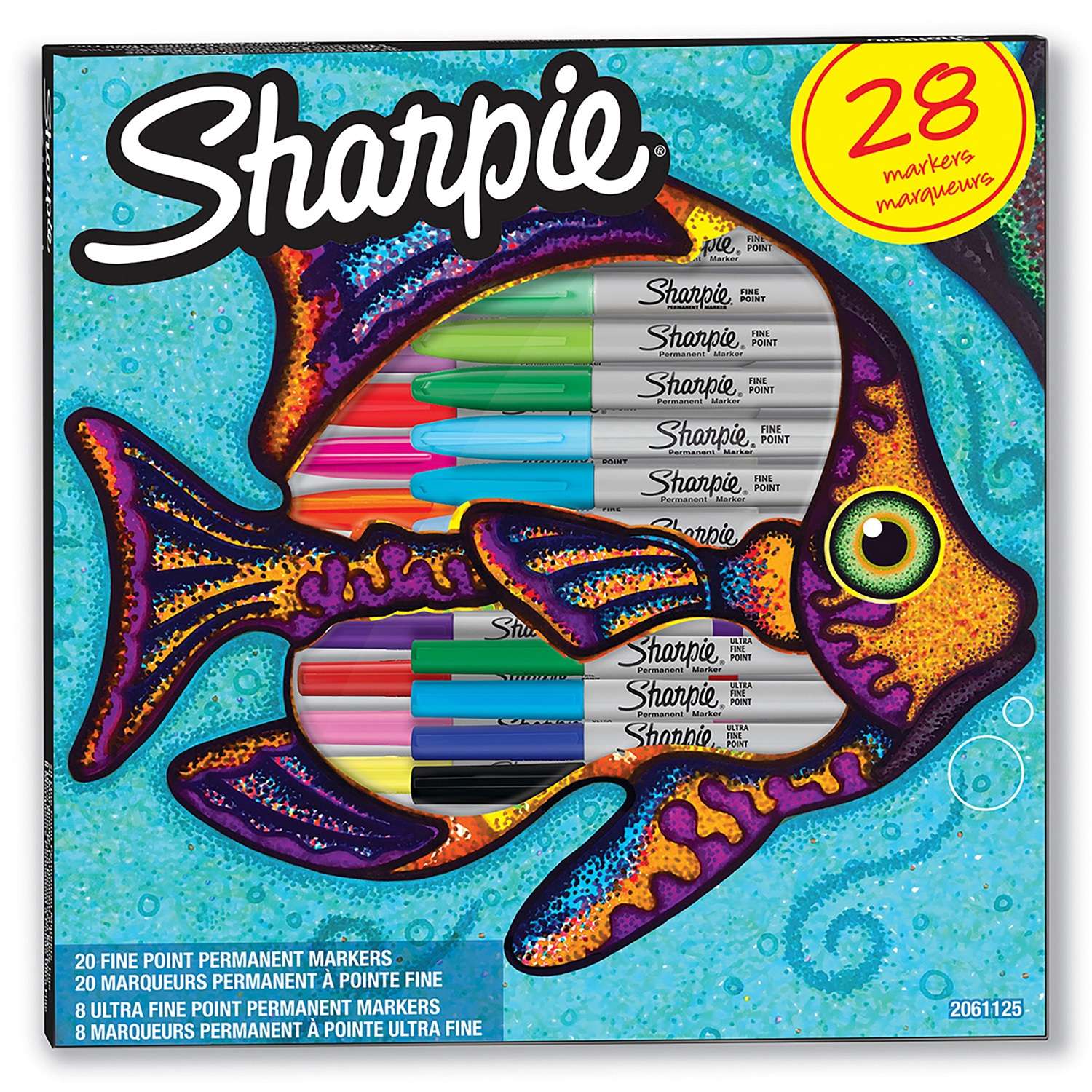 Набор для творчества PAPER MATE Sharpie Рыба 28цветов 1400745 - фото 1