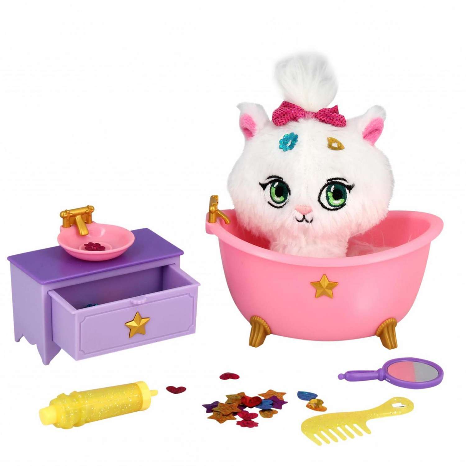 Игрушка мягкая SHIMMER STARS Кошка в ванной комнате S19363 - фото 1
