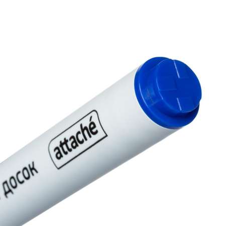 Маркер для досок Attache Accent синий круглый наконечник 1- 5мм 15 шт