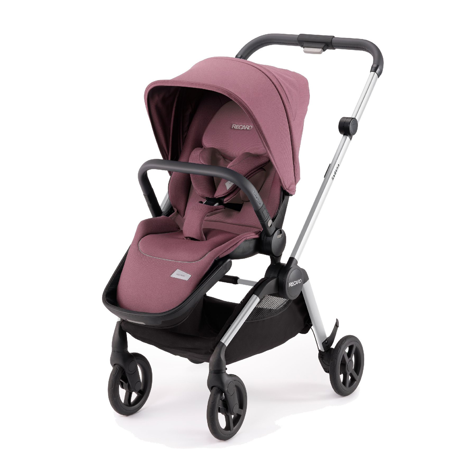 Коляска 2 в 1 Recaro Sadena шасси Silver Prime Pale Rose - фото 1