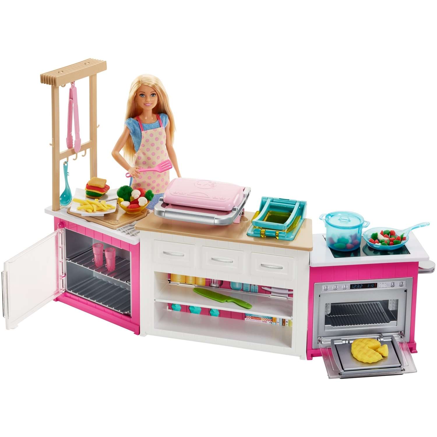 Набор игровой Barbie Супер кухня с куклой FRH73 FRH73 - фото 6