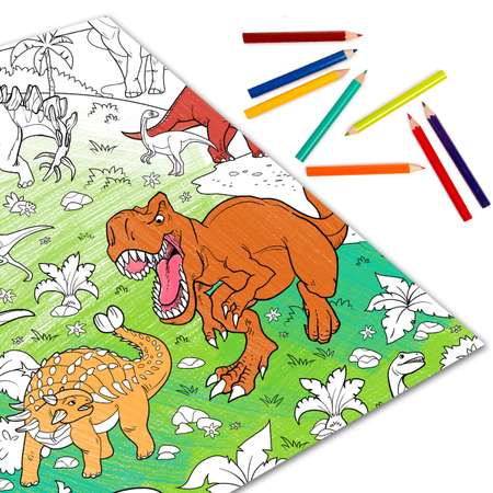 Раскраска-гигант Буква-ленд Эра Динозавров