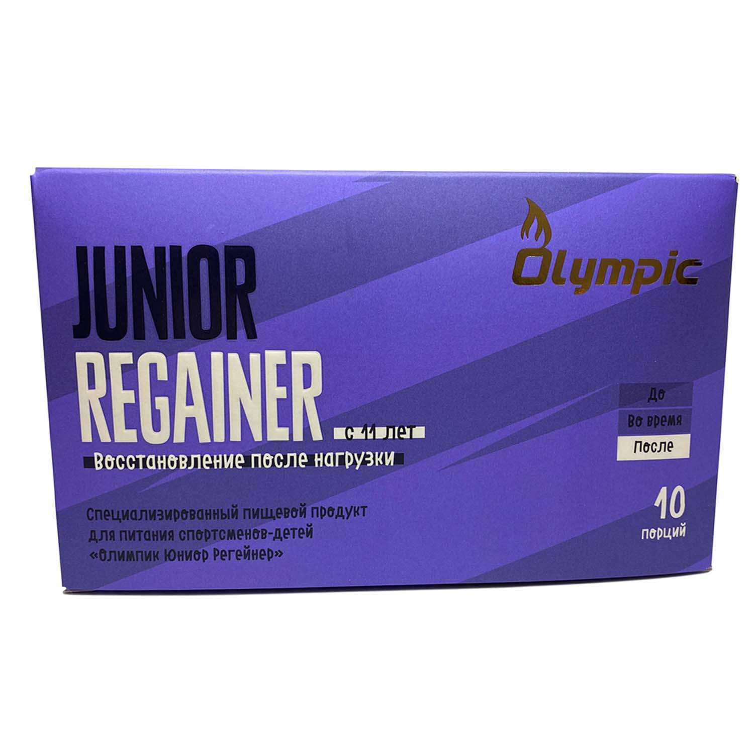 Белково-углеводный коктейль Olympic Junior Regainer 29г и 4.4г*20пакетиков - фото 1