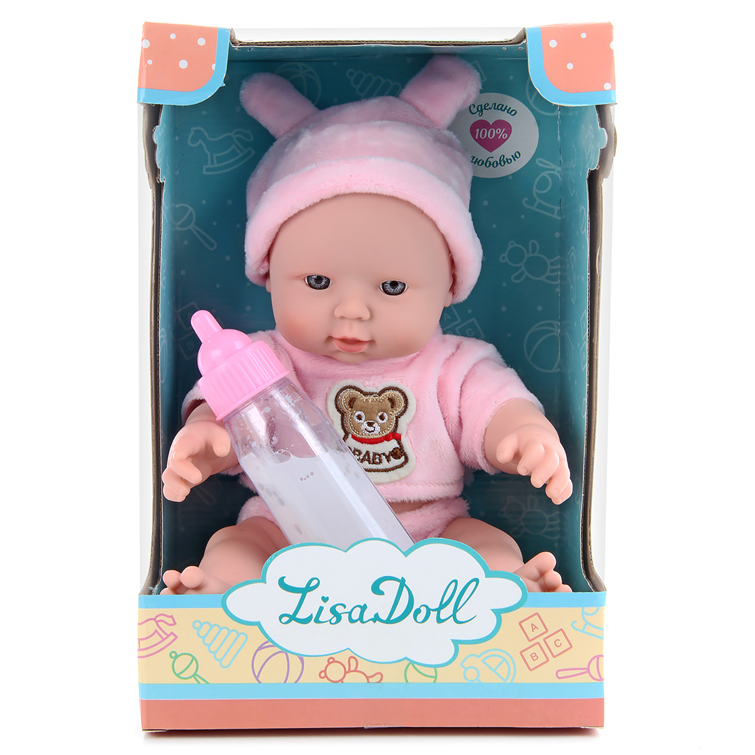 Пупс Lisa Doll с бутылочкой 30 см 91352 - фото 3