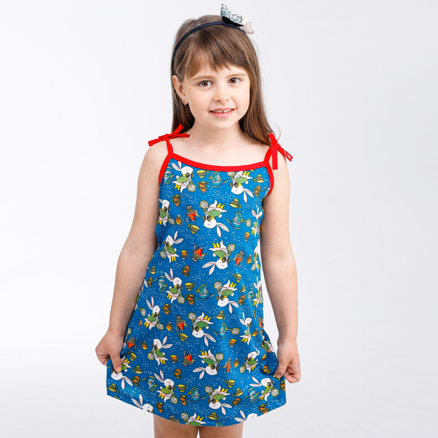 Сарафан Babycollection 00-00025337синий белый красный - фото 1