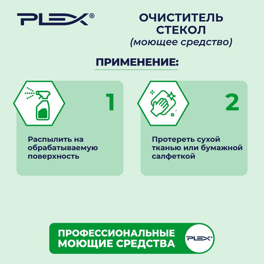 Очиститель стекол и зеркал Plex 500 мл - фото 3