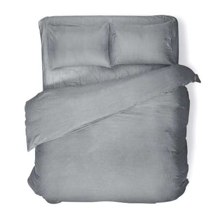 Комплект постельного белья Absolut 1.5СП Silver наволочки 70х70см меланж