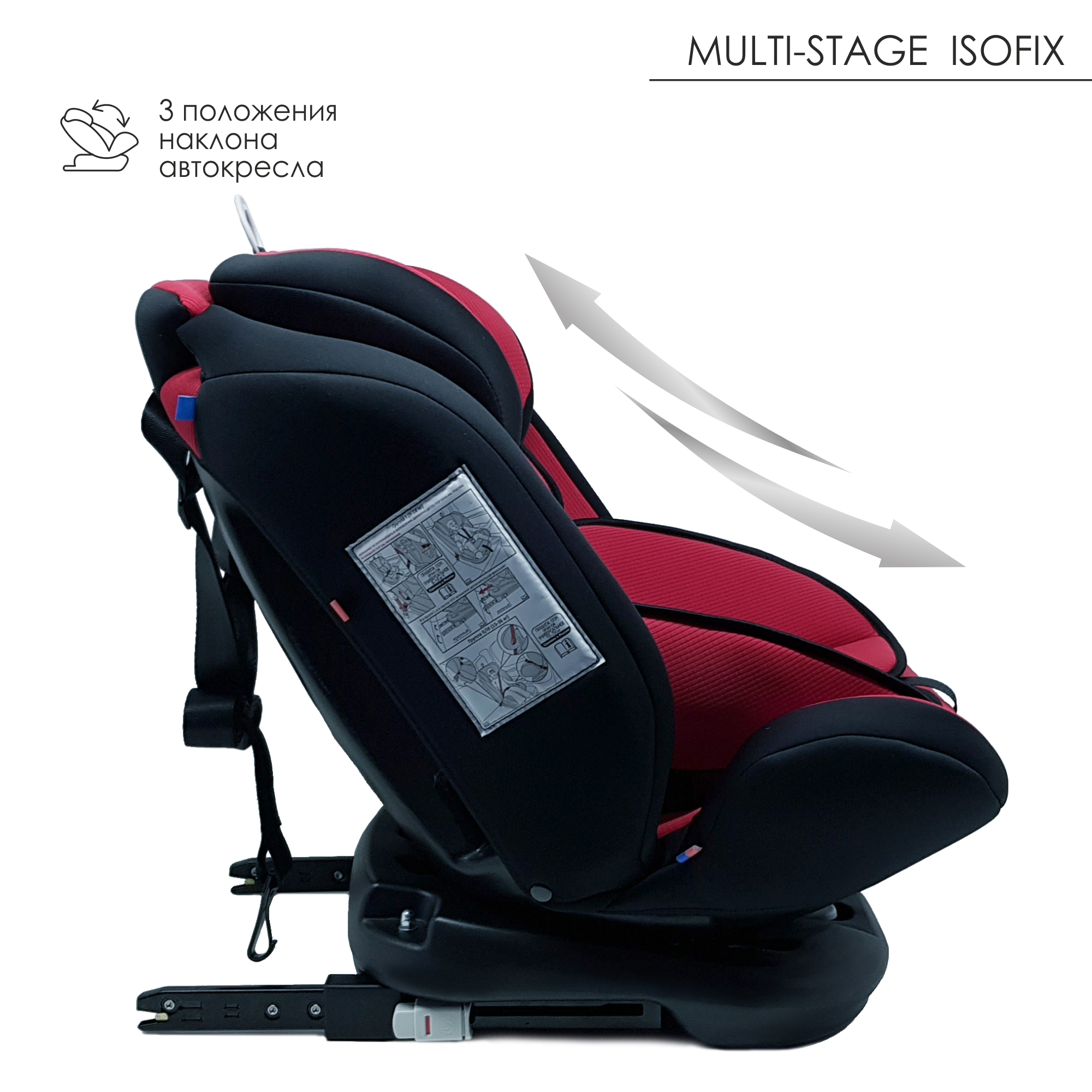 Автокресло Babyton Multi-Stage Ruby Isofix 0+/1/2/3 (0-36 кг) - фото 5