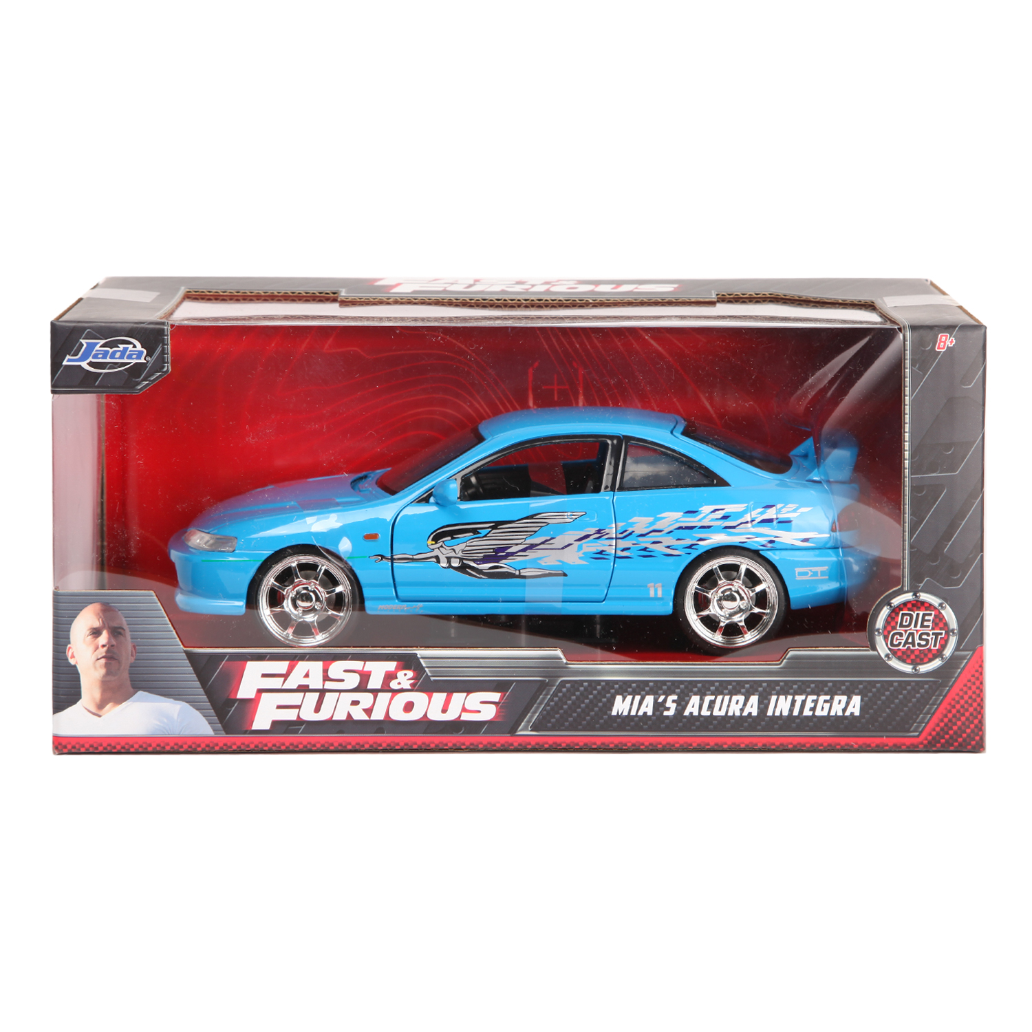 Машина Jada Fast and Furious 1:24 Honda Integra Type-R Синяя 30739 купить  по цене 1 ₽ в интернет-магазине Детский мир