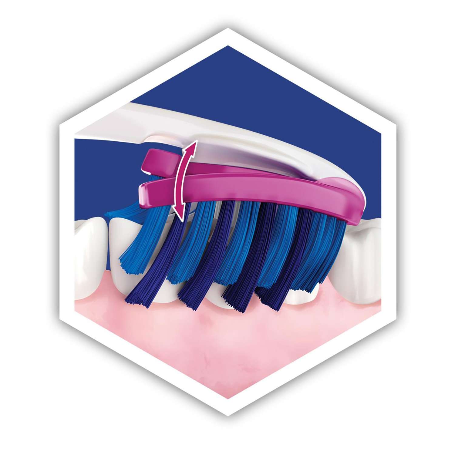 Зубная щетка Oral-B 3D White Luxe Pro-Flex 38 средняя в ассортименте - фото 10