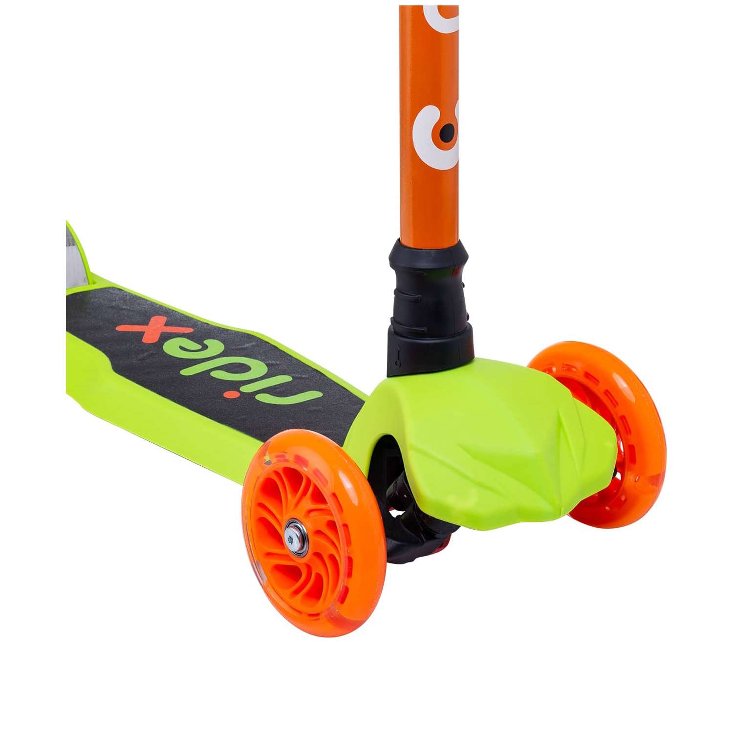 Самокат RIDEX трехколесный 3 wheels scooter Chip 120/80 orange/green - фото 6
