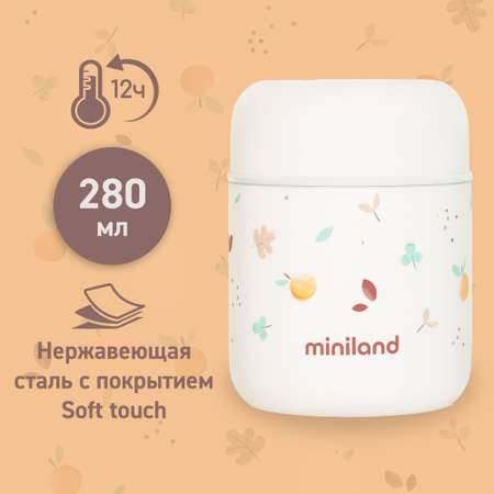Термос Miniland детский для еды и жидкостей Thermy Valencia Mini 280 мл