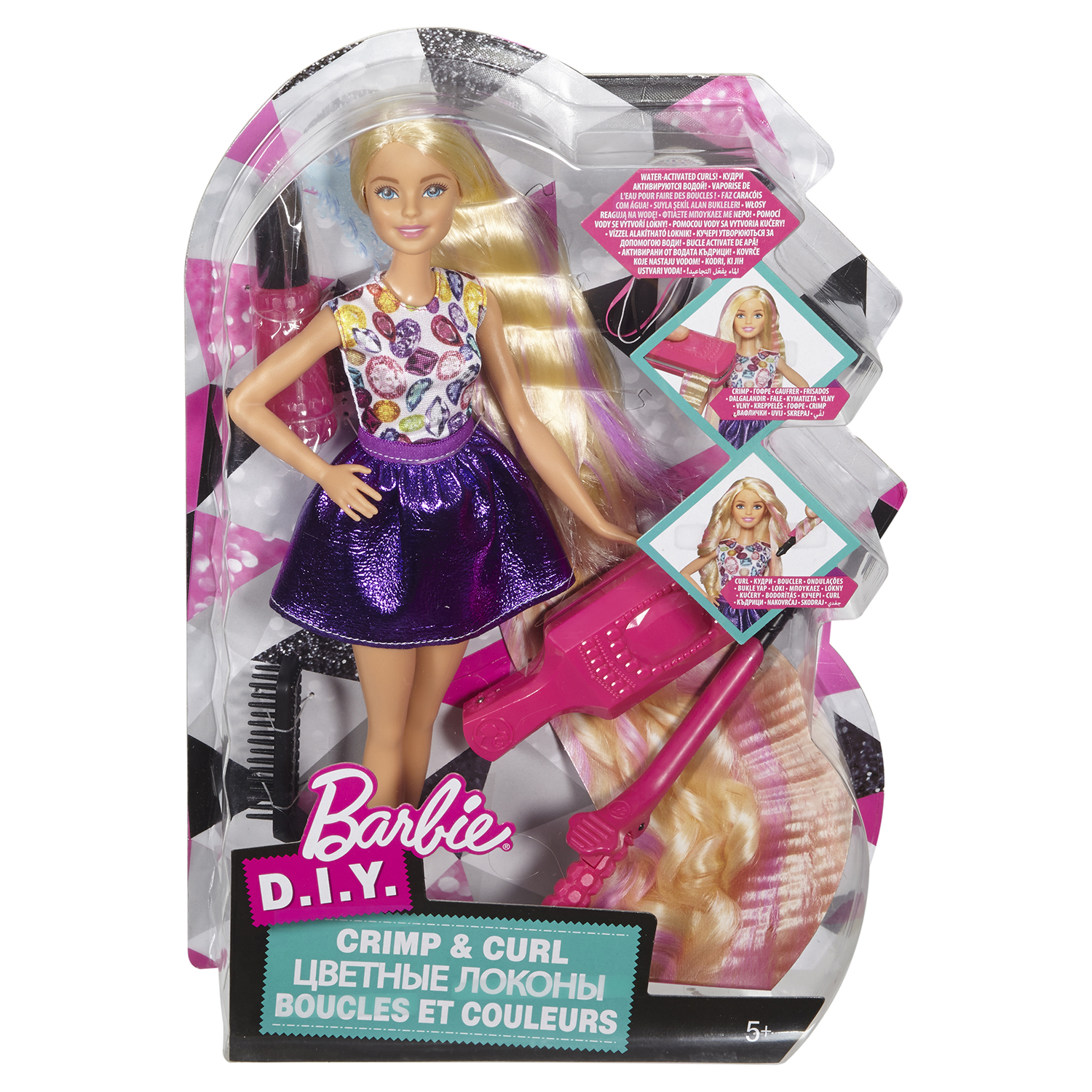 Набор игровой Barbie Цветные локоны купить по цене 499 ₽ в  интернет-магазине Детский мир