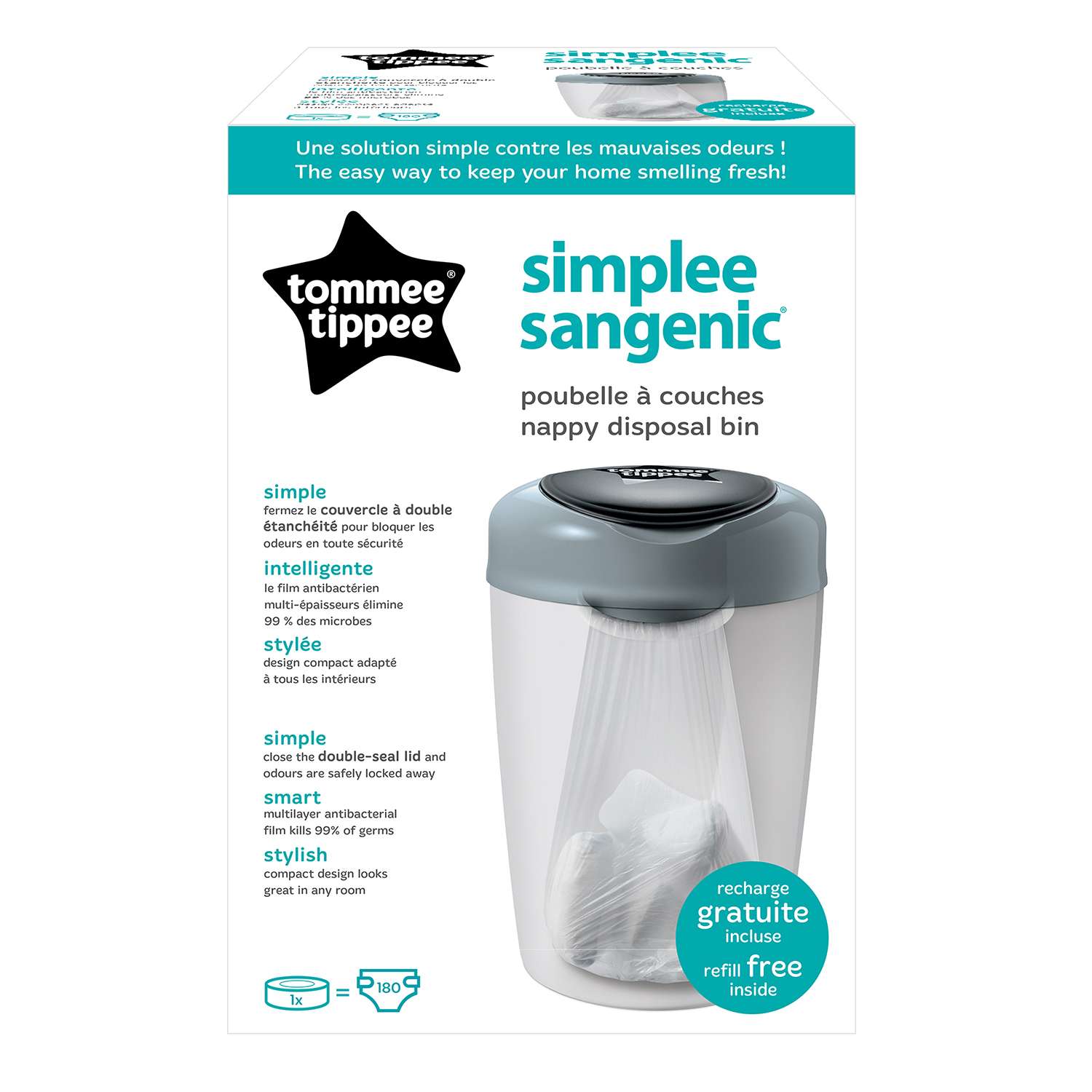 Утилизатор Tommee tippee Sangenic Tec Серый 87003102 - фото 2