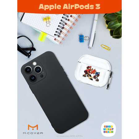 Силиконовый чехол Mcover для Apple AirPods 3 с карабином Кто одержит победу?