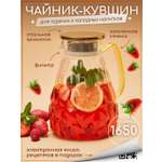 Графин стеклянный жаропрочный Multistore для холодных и горячих напитков 1650 мл
