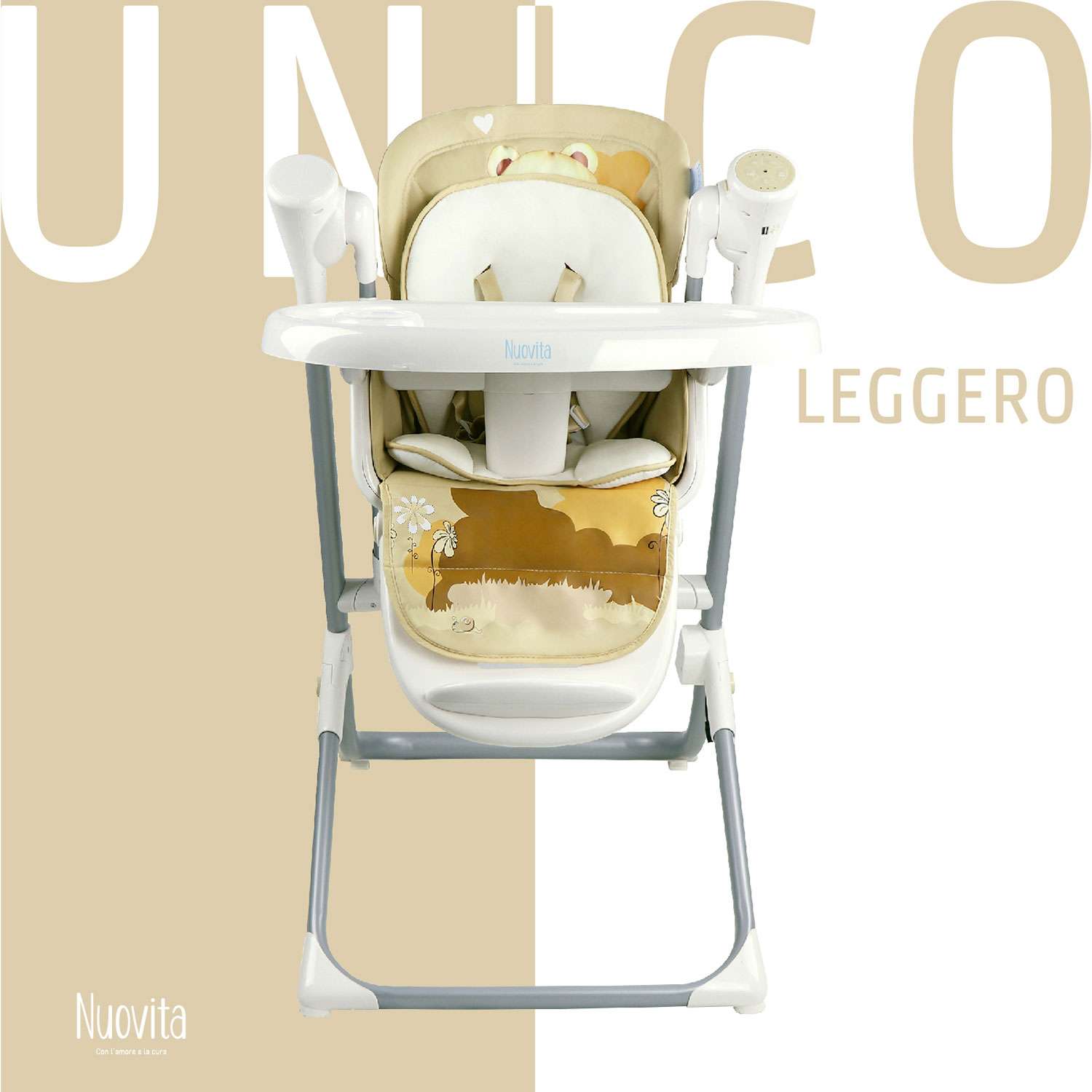 Стульчик для кормления Nuovita качели Unico Leggero Cuore - фото 3