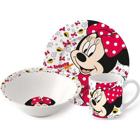 Набор керамической посуды STOR в подарочной упаковке Snack Set Oh Minnie Icons (3 шт.)