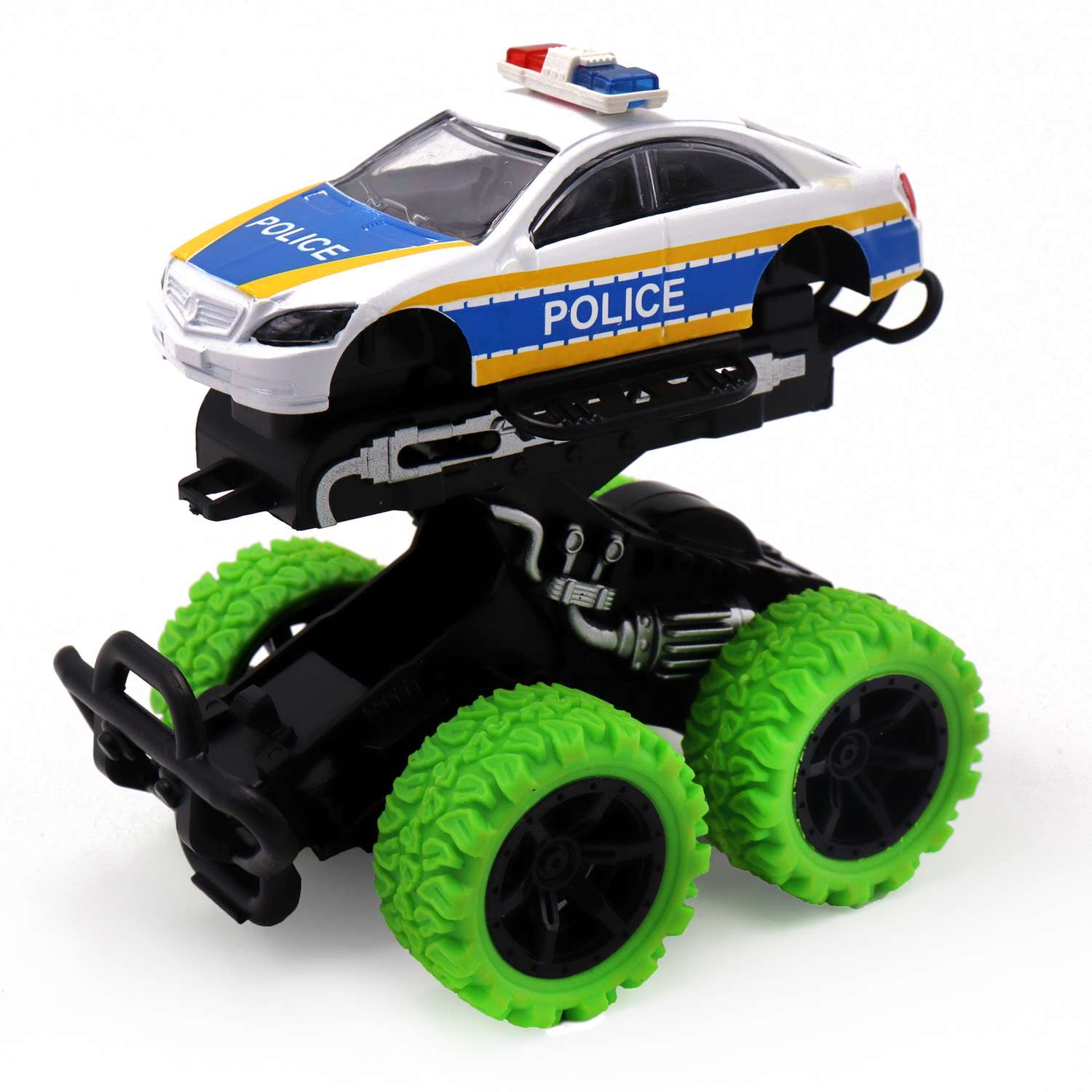 Машинка Funky Toys Полицейская с зелеными колесами FT8486-2 FT8486-2 - фото 1