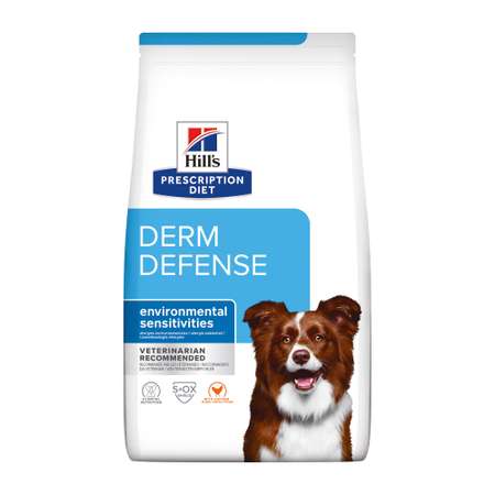 Корм для собак Hills 1.5кг Prescription Diet Derm Defense при аллергии и дерматите с курицей