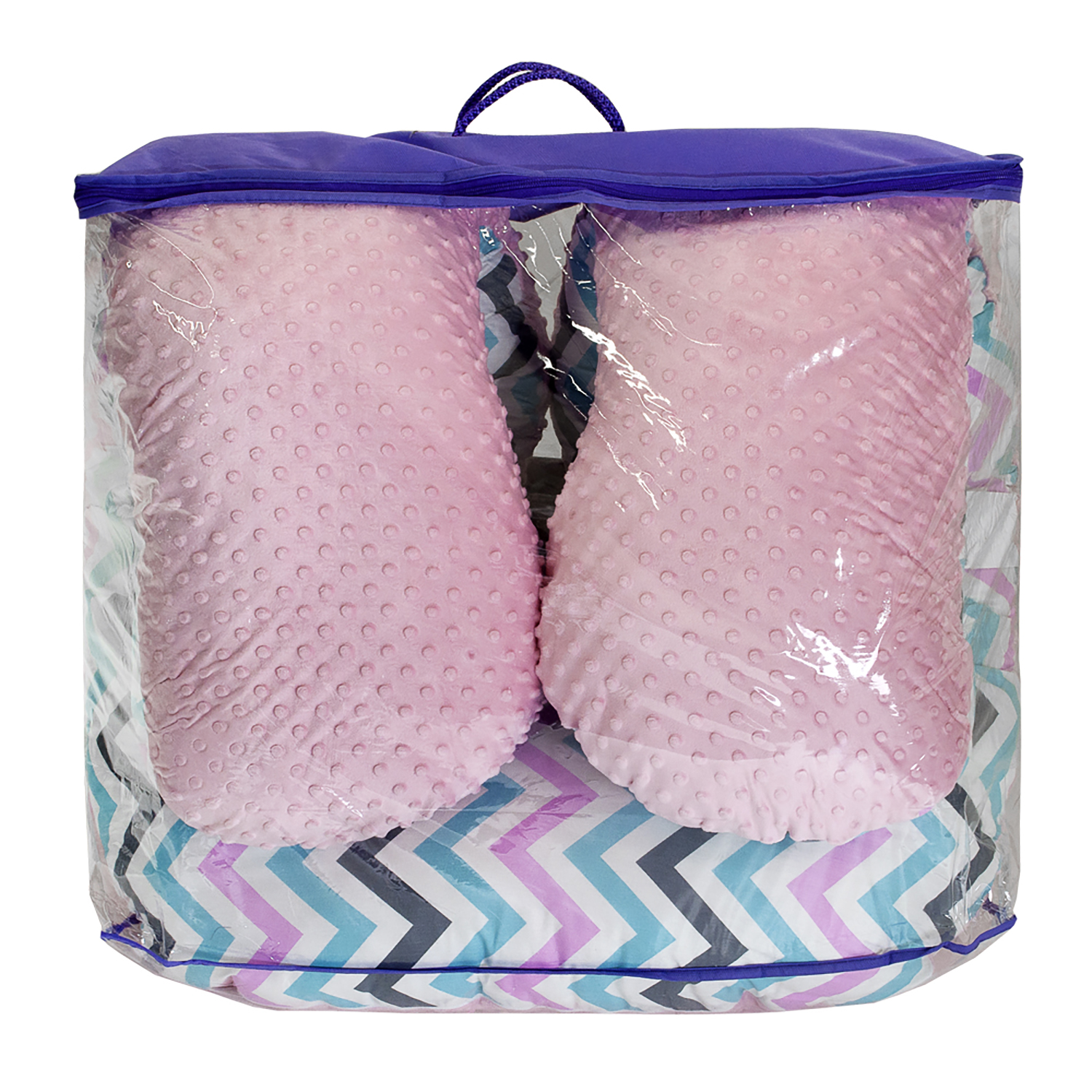 Подушка для беременных AmaroBaby анатомическая 340х72 см Зигзаг розовый - фото 7