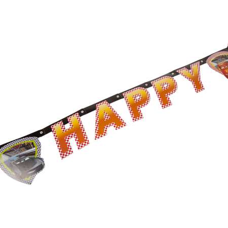 Праздничная гирлянда-буквы Cars 3 Happy Birthday 1 шт