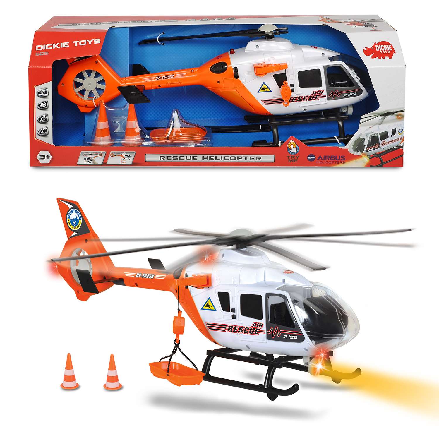 Вертолет DICKIE Спасательный 64 см свет звук 3719016 #3719016 - фото 2