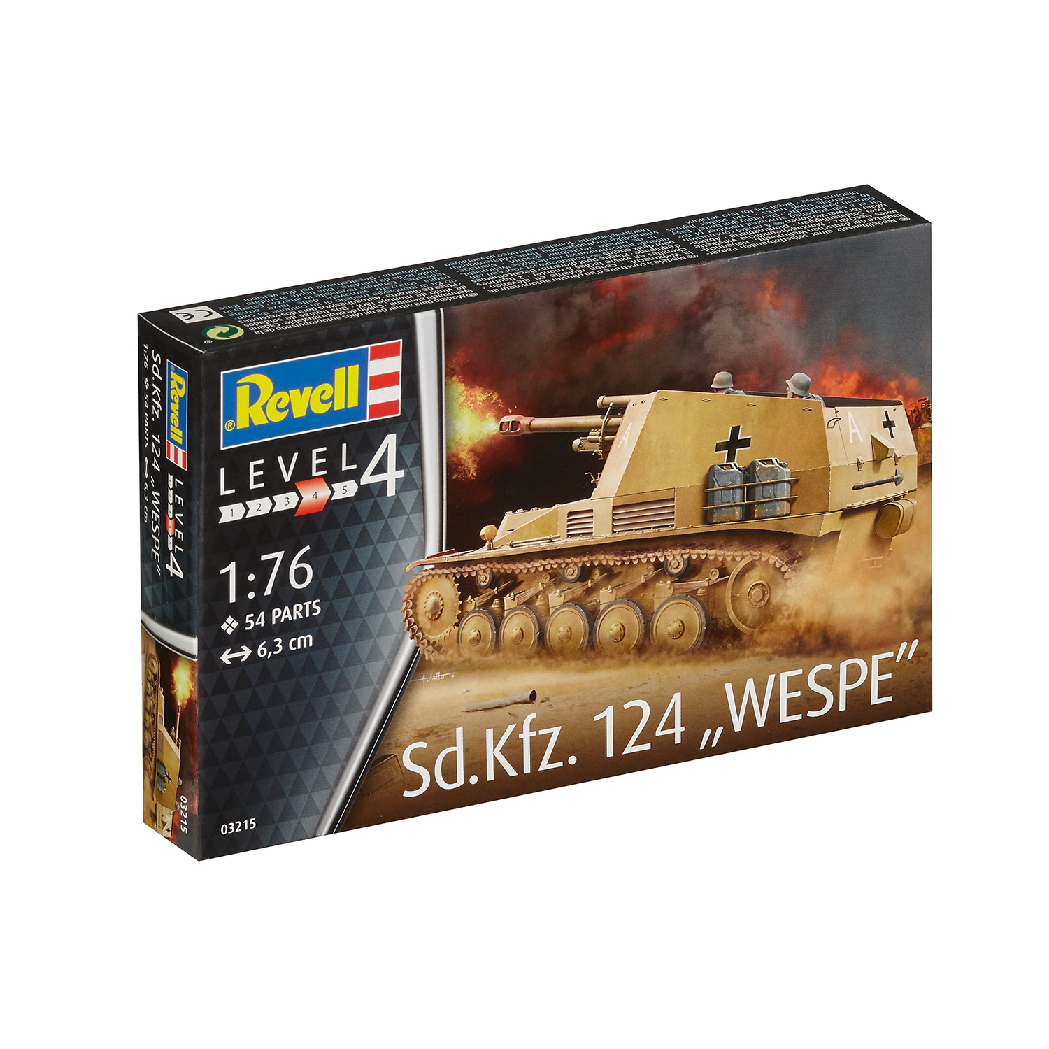 Сборная модель Revell Самоходная гаубица SdKfz 124 Wespe 03215 - фото 5