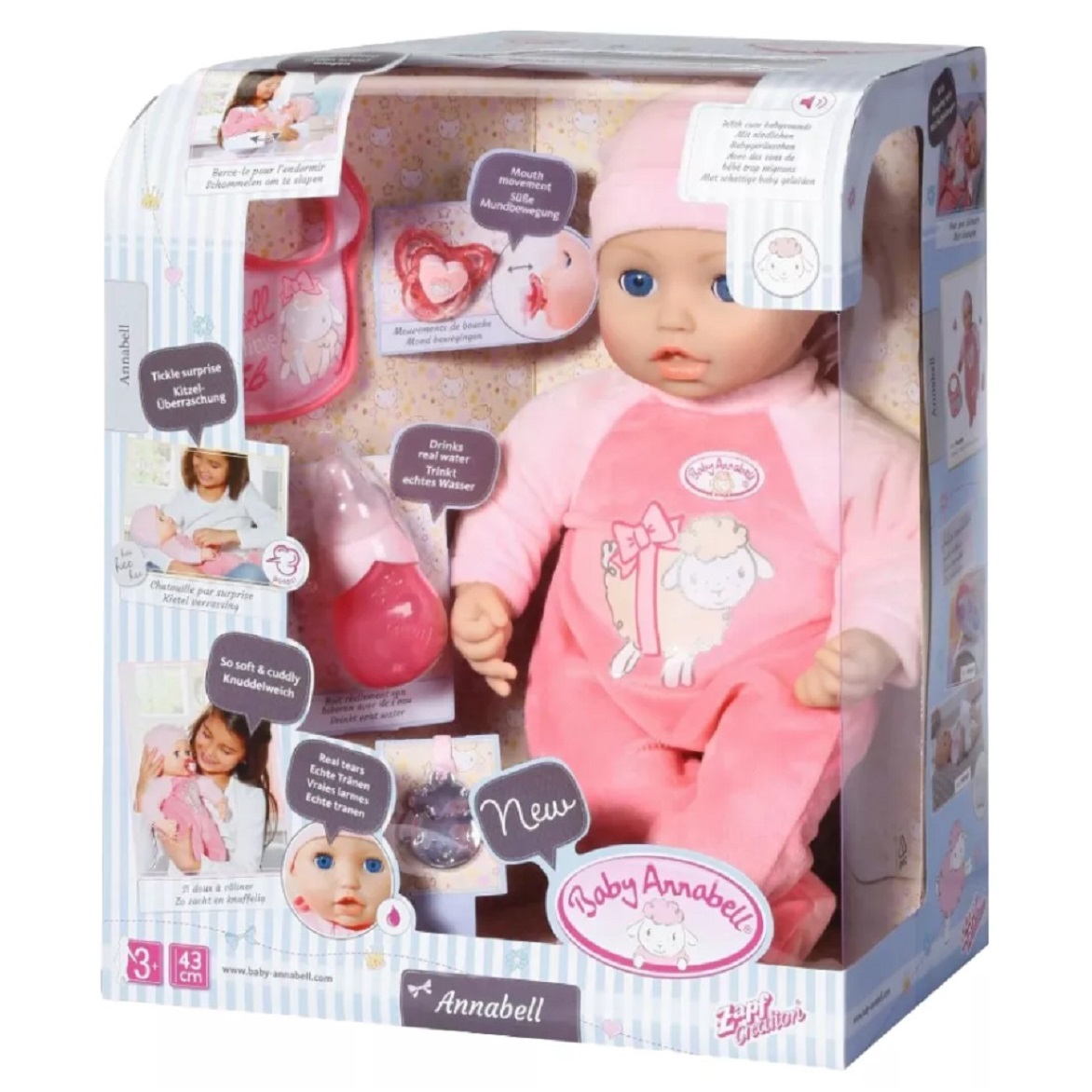 Кукла Zapf Creation Baby Annabell многофункциональная 43 см купить по цене  7975 ₽ в интернет-магазине Детский мир