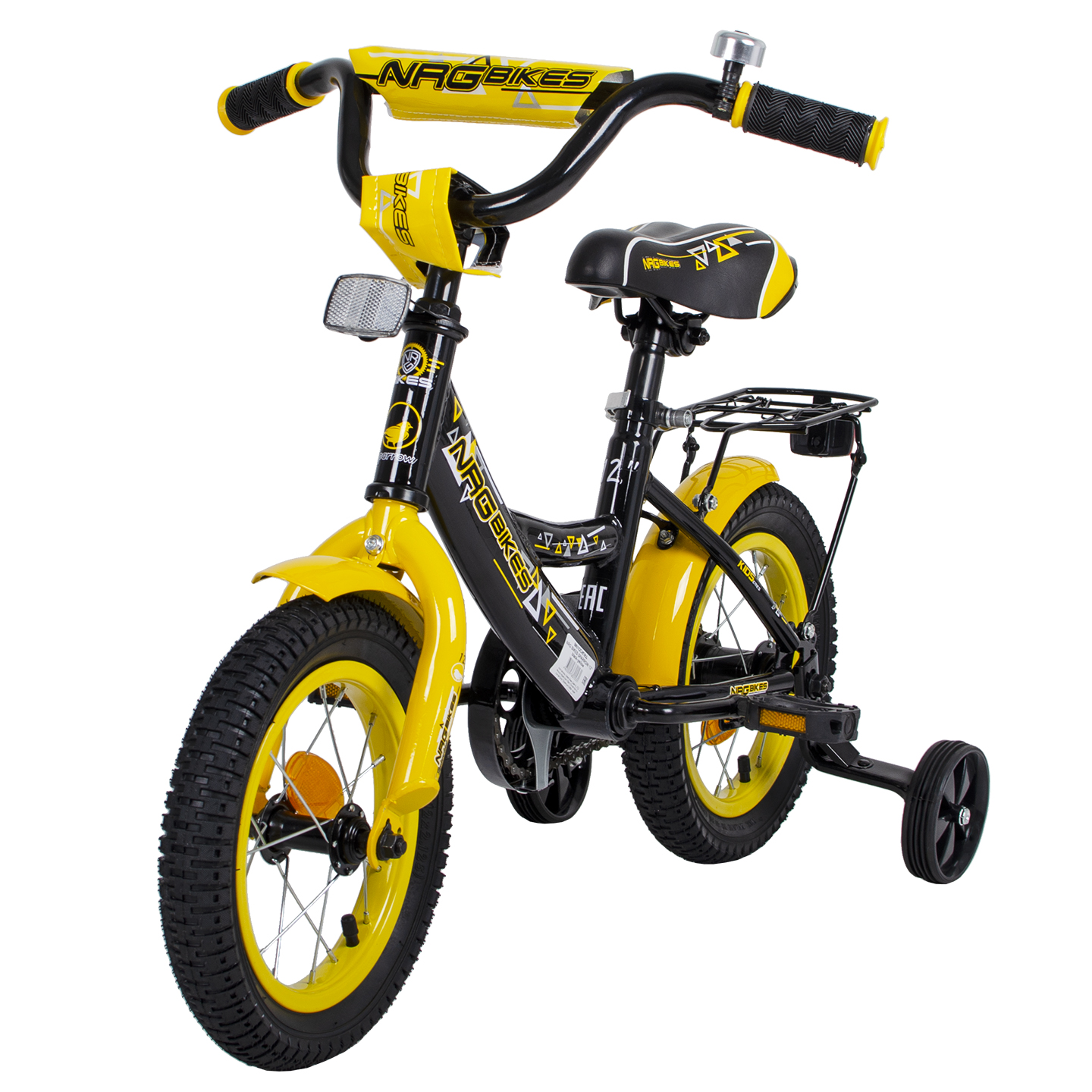 Велосипед NRG BIKES Sparrow 12 black-yellow - фото 12