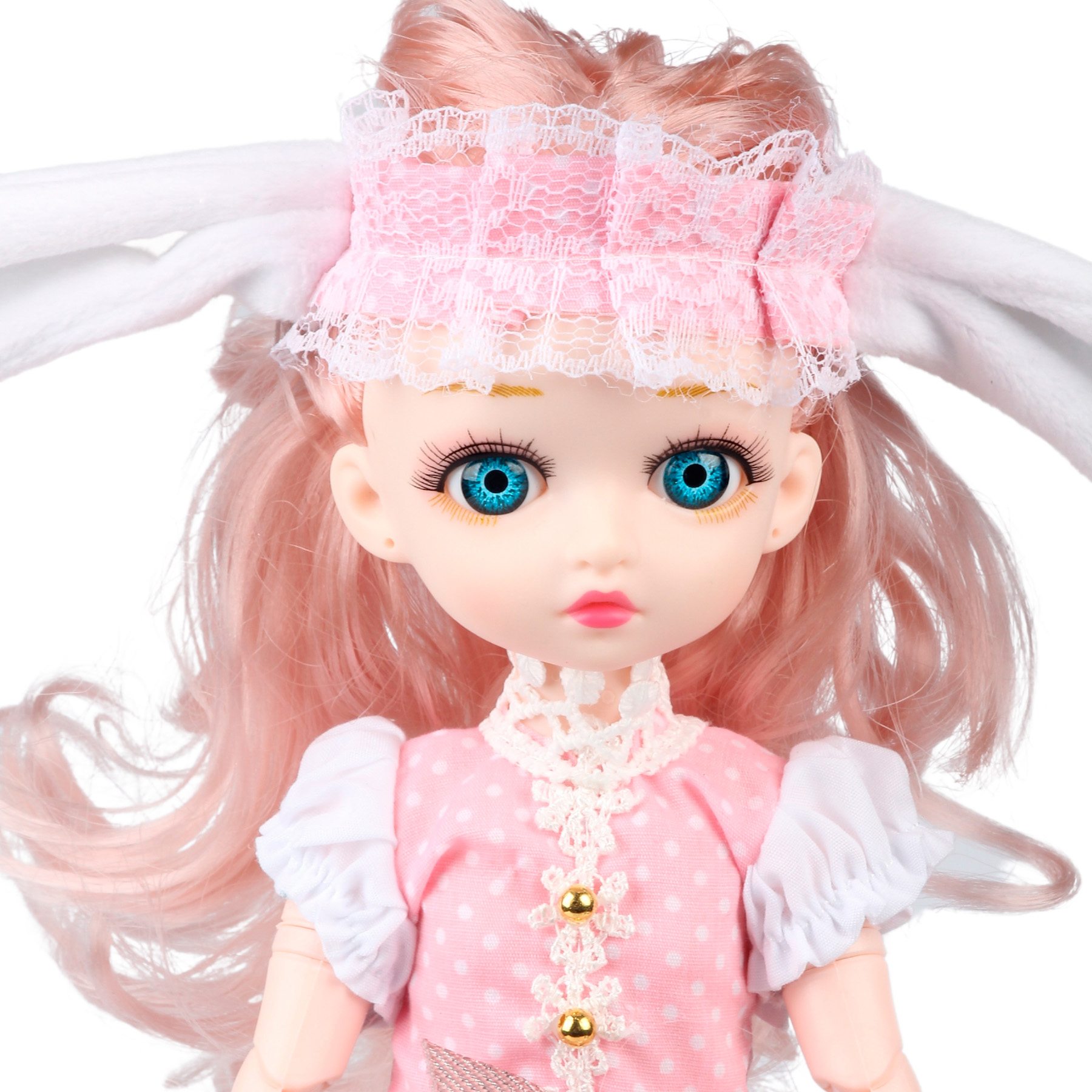 Комплект одежды для куклы Little Mania белый с розовым CDLM001-PIW - фото 6