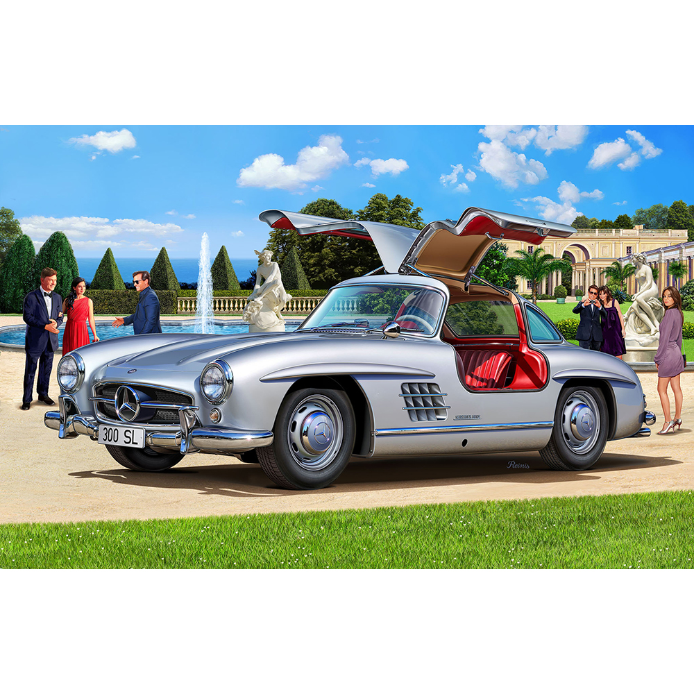 Модель для сборки Revell Первый спортивный автомобиль Mercedes-Benz 300 SL 07657 - фото 8