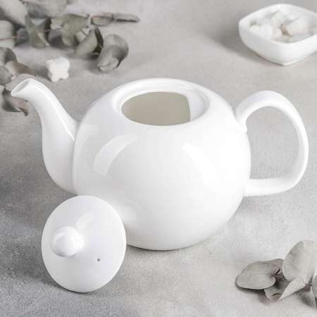 Заварочный чайник Sima-Land фарфоровый Wilmax Olivia «Классика» 1.35 л цвет белый