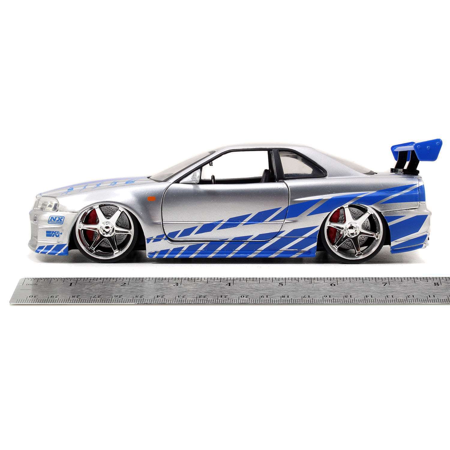 Автомобиль Jada Nissan Skyline GTR R34 1:24 ТоуR124 - фото 6