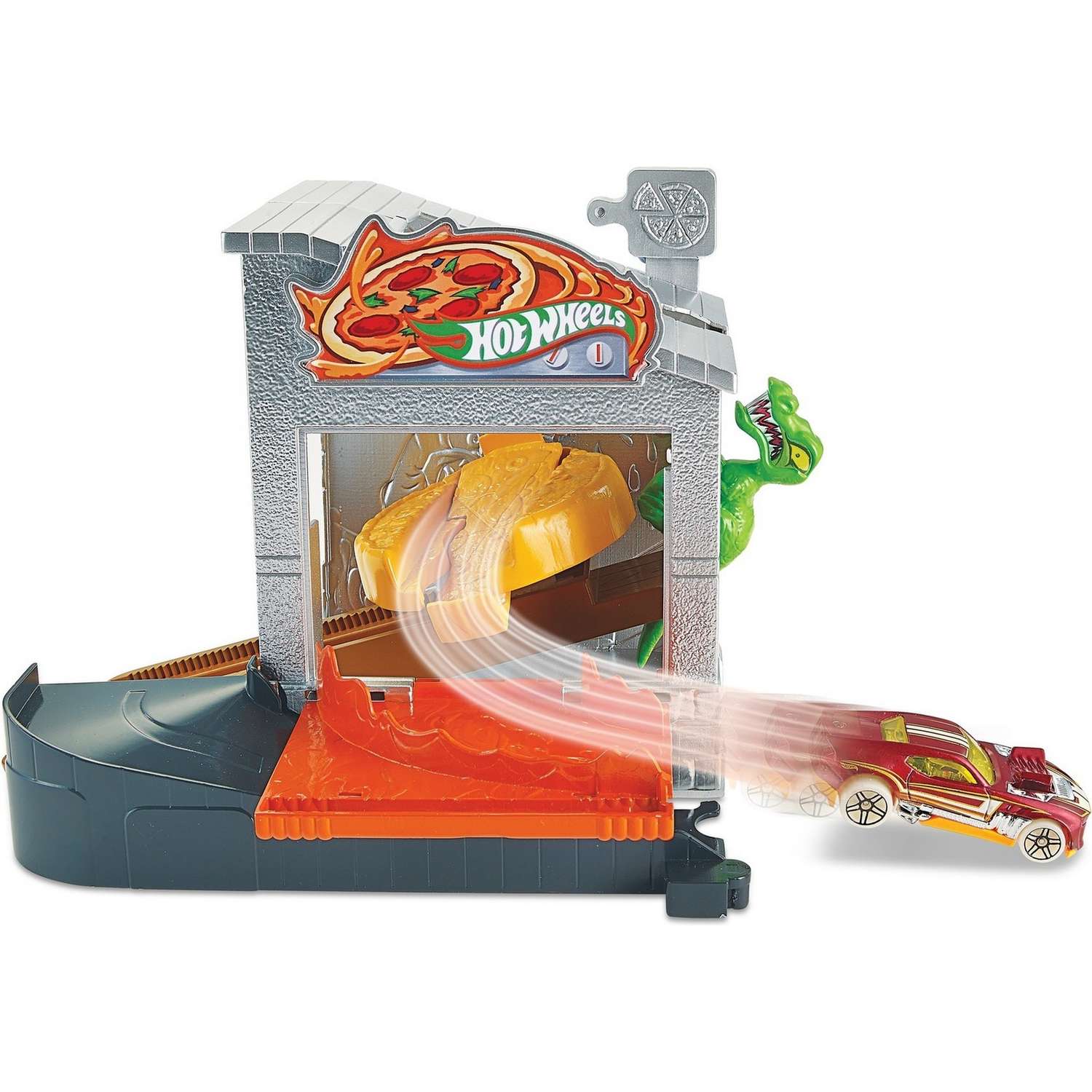 Набор игровой Hot Wheels Сити Подбрасывание пиццы GFY68 FRH28 - фото 5