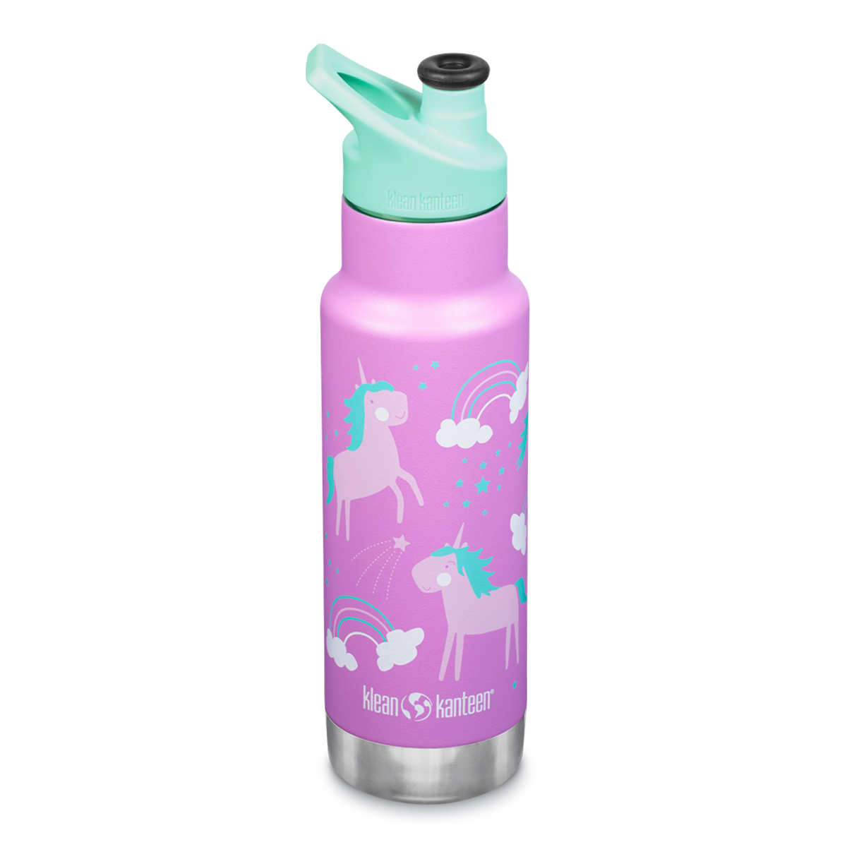 Детская термобутылка Klean Kanteen Insulated Kid Classic Narrow 12oz Unicorns 355 мл - фото 1