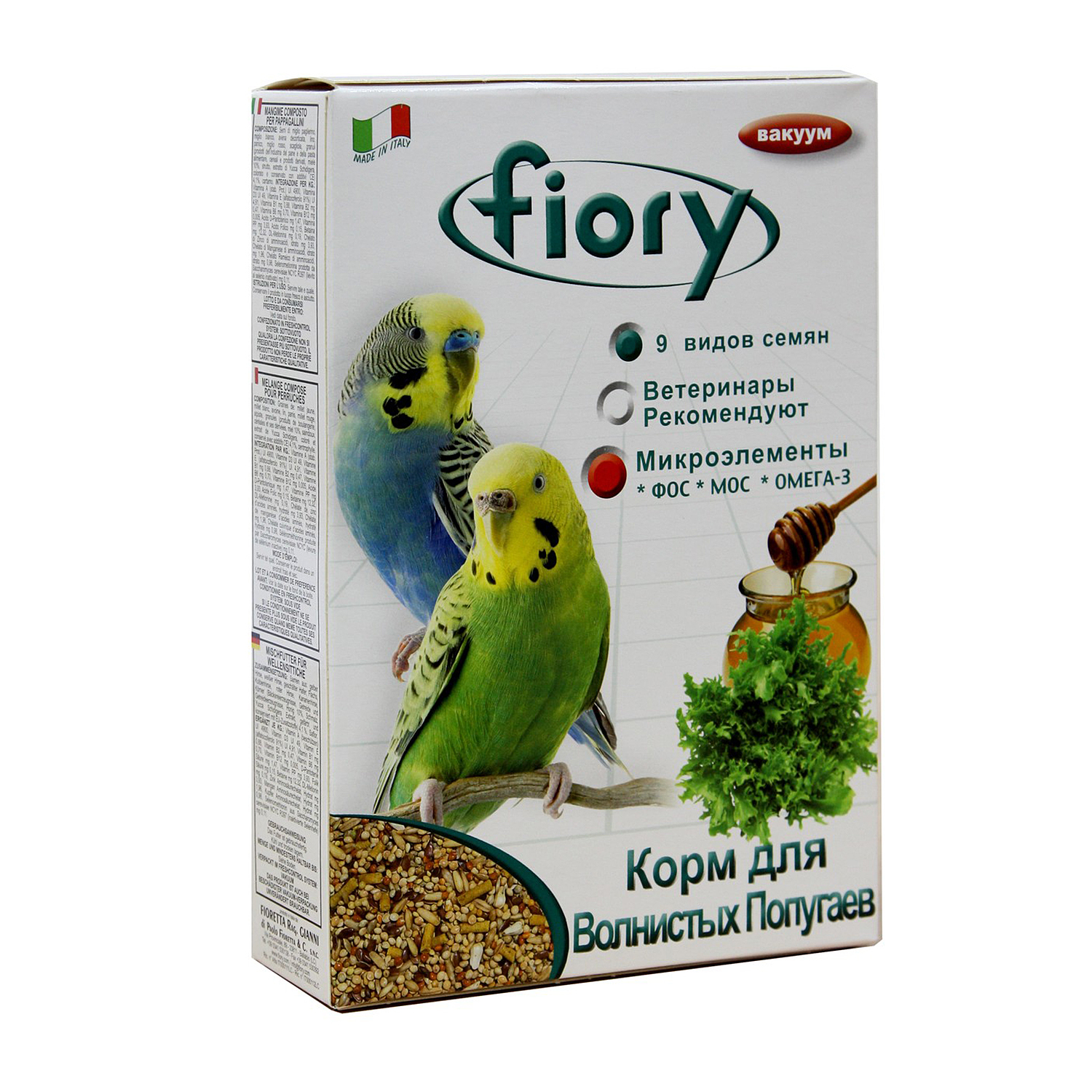 Корм Fiory 400 гр зерновой для волнистых попугаев - фото 2