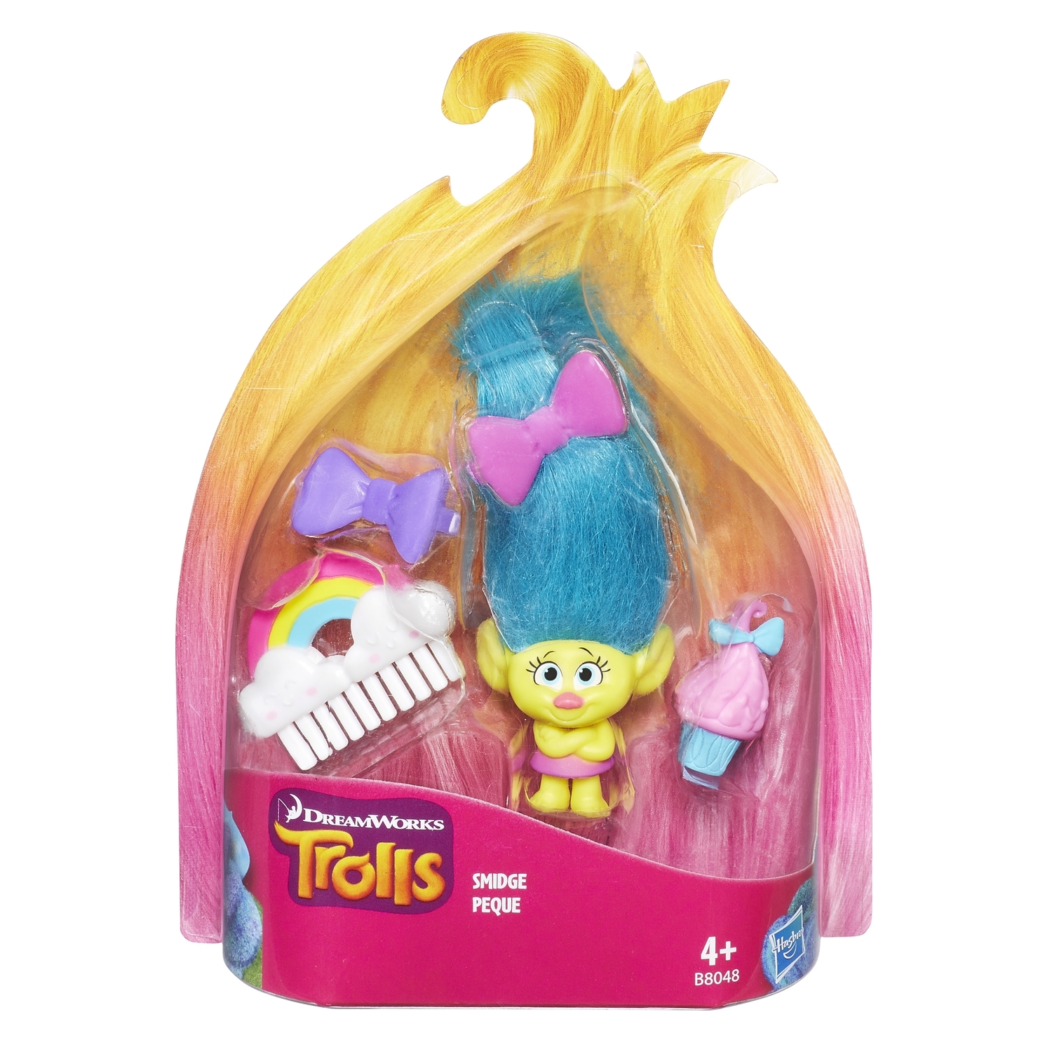 Коллекционная фигурка Trolls тролля Smidge Peque B8048 - фото 2