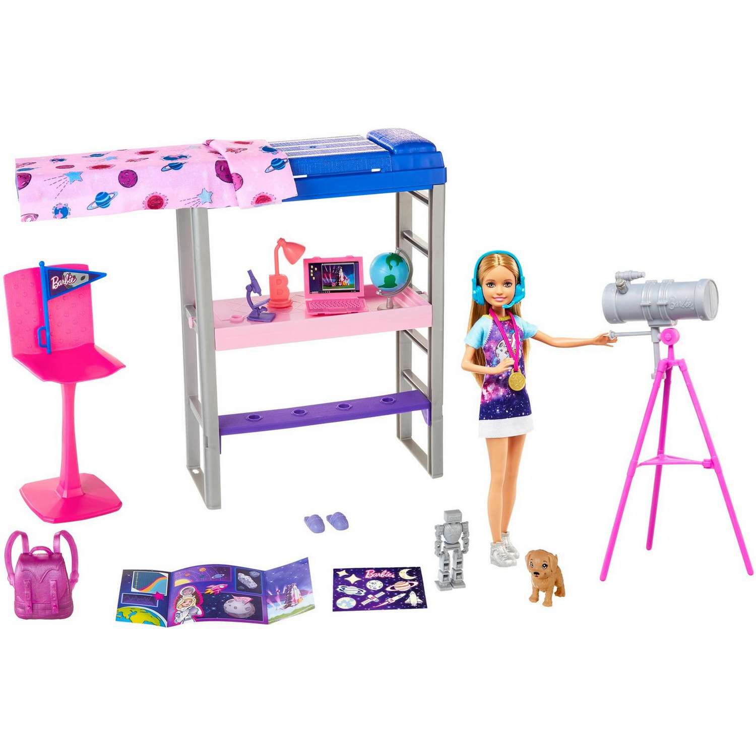 Набор Barbie Космос Спальня Стейси кукла +аксессуары GTW33 GTW33 - фото 1