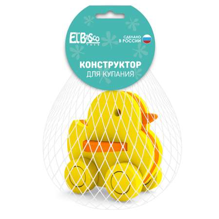 Игрушка для купания ElBascoToys Уточка с колесами