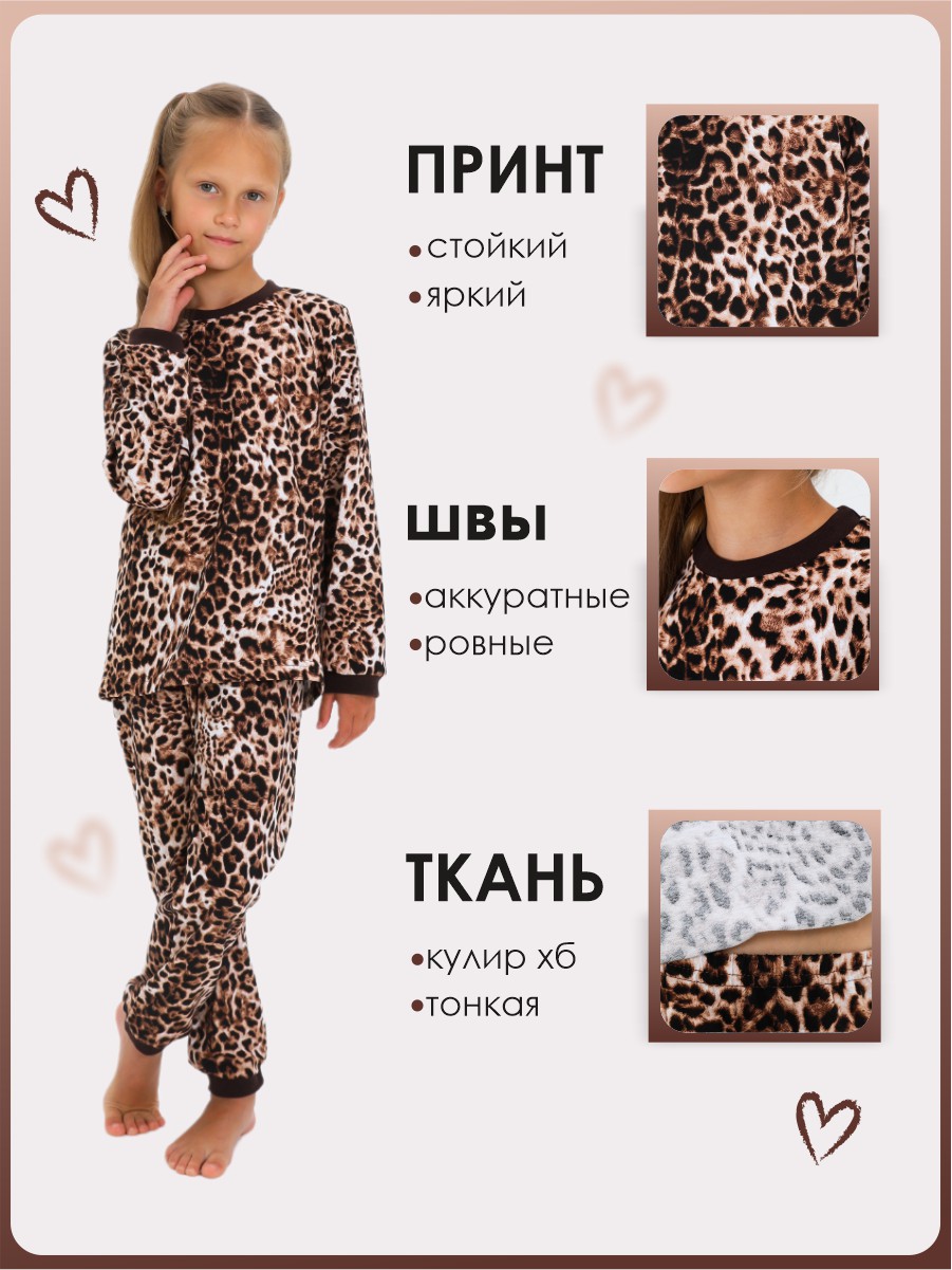 Пижама Веселый малыш 374170/Leopard - фото 4