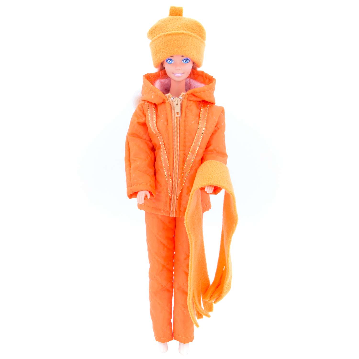 Комплект одежды Модница для куклы 29 см из синтепона 1404 оранжевый 1404оранжевый - фото 1